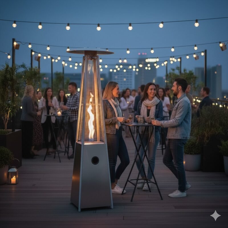 piramit soba tüplü soba ısıtıcı ortası camlı