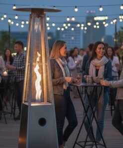 piramit soba tüplü soba ısıtıcı ortası camlı